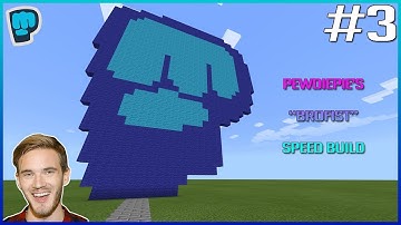 Minecraft Pixel Art Speed Build #3: Pewdiepie
