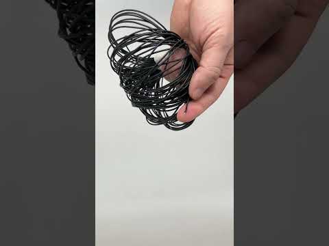 Кабель 26AWG 400M/roll дріт 0.15 мм² мідь , луджений у силіконовій ізоляції, 1м, багатожильний, 1м, чорний, видео 1