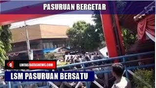 LSM Pasuruan Bersatu Demo Hasil Tes Bacakades Kab.Pasuruan