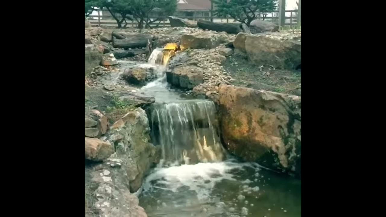 Large Waterfall in Dallas Pond Build Texas YouTube