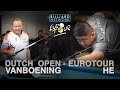 Shane VANBOENING vs Mario HE | Eurotour - Dutch OPEN | 9 Ball | Commentary by Imran Majid