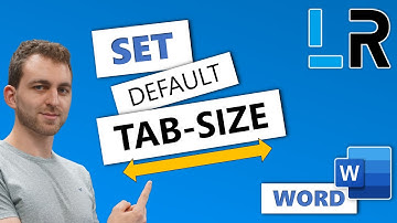 MS Word: Set Default Tab Size - 1 Minute