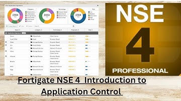 Fortinet NSE 4 Introduction to Application Control