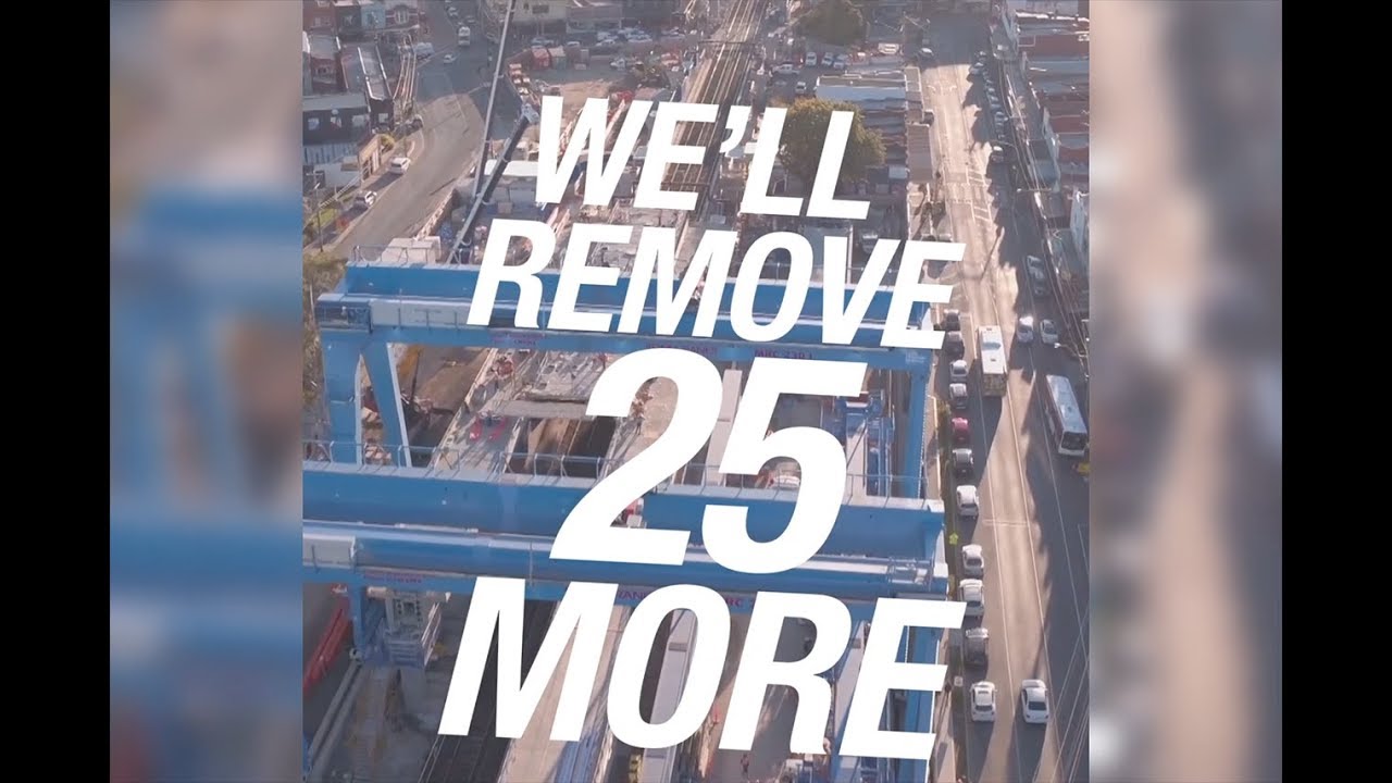 Removing 25 more level crossings