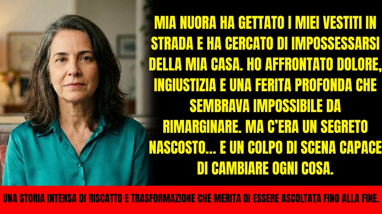 Mia nuora ha buttato i miei vestiti in strada. Mesi dopo, mi ha implorato in ginocchio.