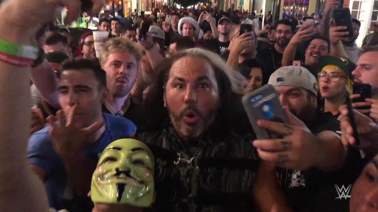 Matt Hardy leads a Woken parade on Bourbon Street