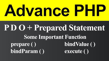 Some Important Functions for PDO with Prepared Statement in PHP (Hindi)