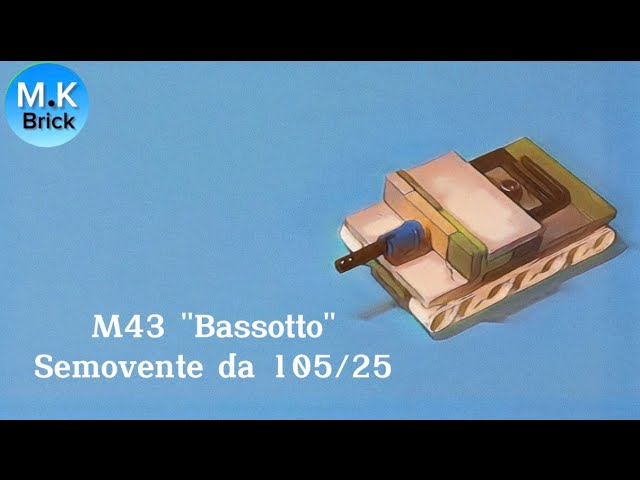 Mini lego Sevomente da 105/25 M43 Bassotto intruction / tutorial 