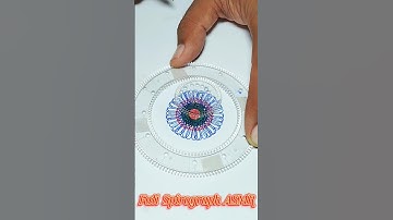 Beautiful Satisfying Spirograph ASMR #asmr #spirograph #art #asmrsounds #satisfying #relaxing #fyp