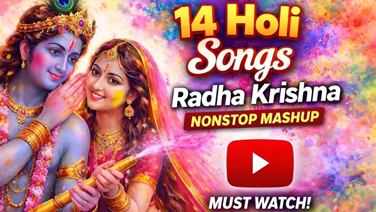 👉 Radha Krishna Holi Songs 2026 🌸 14 Nonstop Holi Mashup | Most Beautiful Vrindavan Special