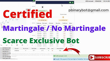 Certified Binary.com Bot - Low-Risk Binary Bot | Scarce Exclusive Non-Martingale Bot Live Now