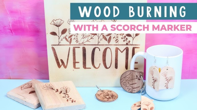 🔥 How To Burn Designs Into Wood w/Cricut & ORAMASK 813, TORCH PASTE WOOD  BURN TUTORIAL 🔥 