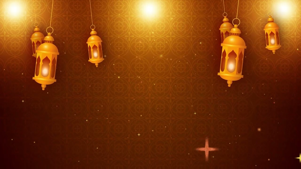 No Copyright Video Free Download 🎥 |  eid mubarak ramadan & gold particle 