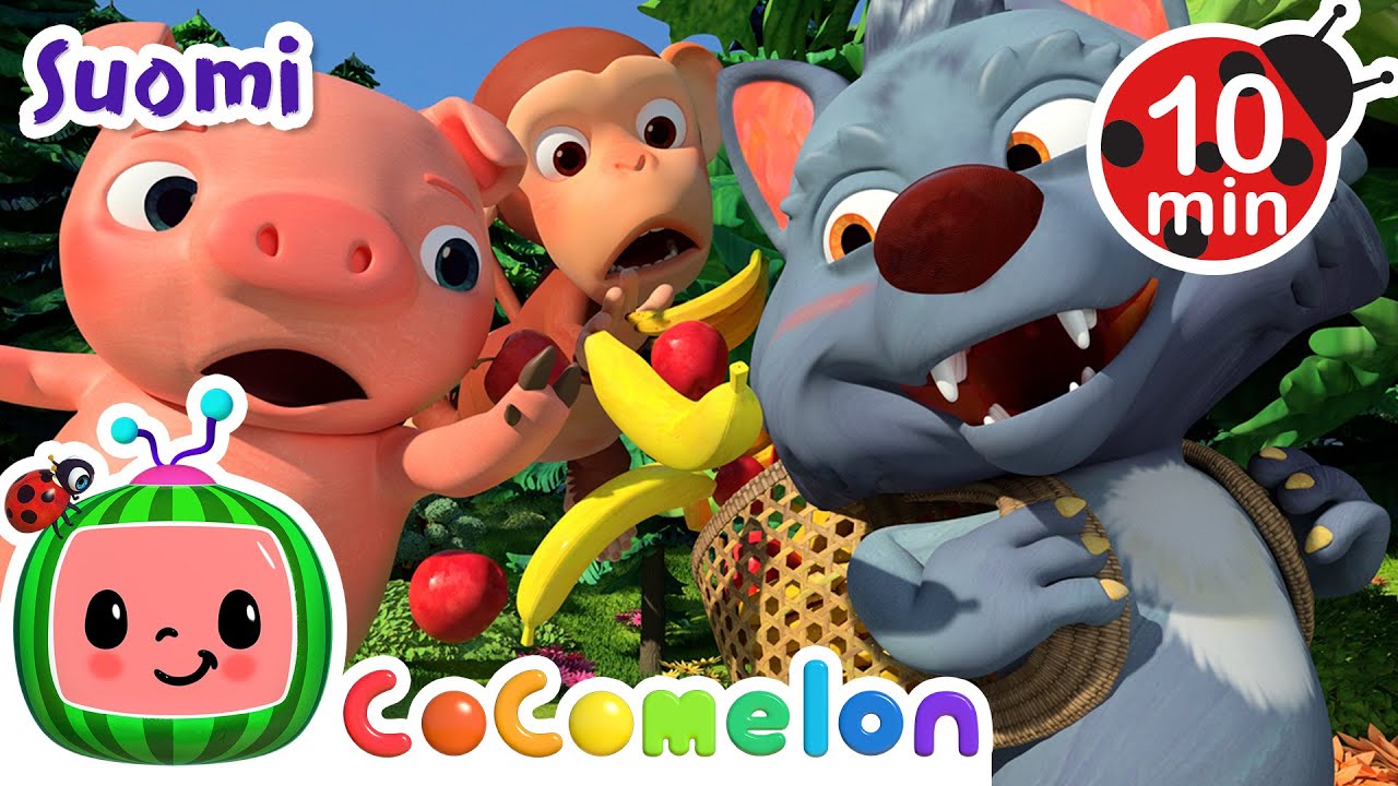 Omput ja banskut | Possu ja Apina - Omena ja Banaanilaulu | Varo isoa pahaa sutta!
