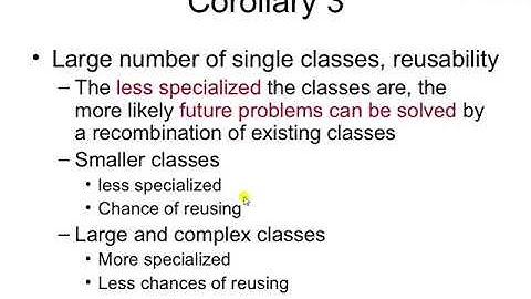 Object Oriented Design Corollaries (OOSD)