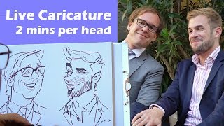 Very Fast Live Caricature by Schnellzeichner Xi - Karikaturist für Event