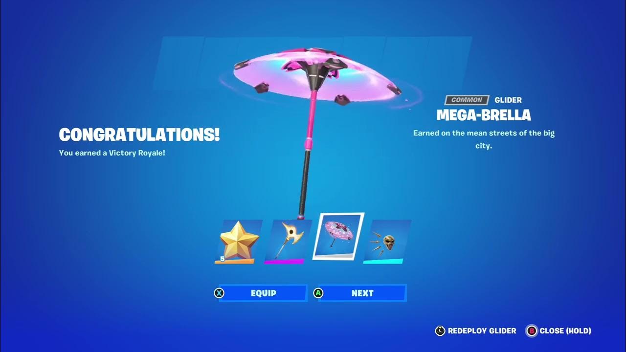 New Fortnite victory glider YouTube