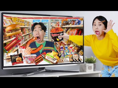 달달이의 TV 속 편의점 음식 먹방! Mukbang Fire Spicy Noodle Tteokbokki