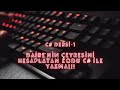 C#ile dairenin çevresini hesaplıyoruz.