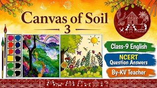 Question Answers ONLY | Canvas of Soil | Class 9 English Unit 3 | Solution By KV Teacher screenshot 5