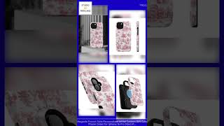 Magsafe French Toile Personalized Initial Custom Gift Cute Phone Cases for Iphone 16 Pro Max | iP...