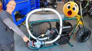 I Installed a 5‑Foot Intake on My Minibike… Now It’s a Rocket Ship