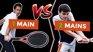 1 Main VS 2 Mains : Quel revers choisir ?