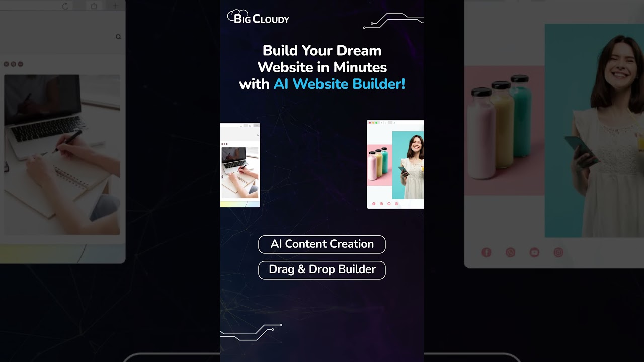 Build Your Dream Website with AI Website Builder | BigCloudy  