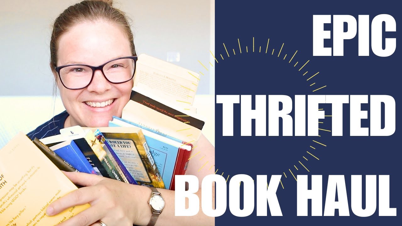 Epic Thrifted Book Haul: Goodwill and Half Price Books Haul!