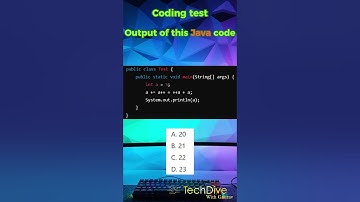 Java Quiz Time: Can You Answer This?  #programminglanguage #coding