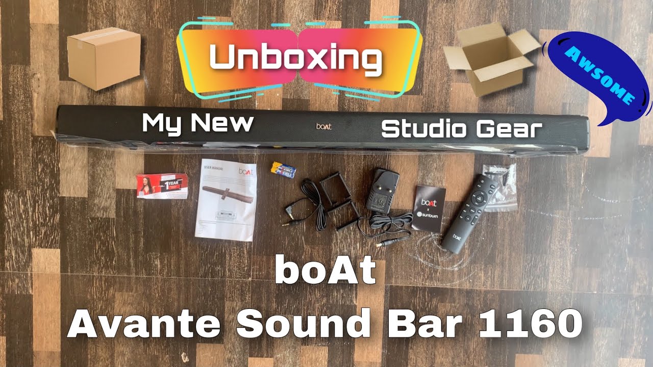 UnBoxing boAt AAVANTE BAR 1160 60W