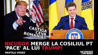 NICUSOR MERGE LA CONSILIUL LUI TRUMP - CASTIGA CEVA ROMANIA?