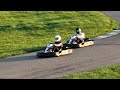 Racing at the track with the Karting Krüe.