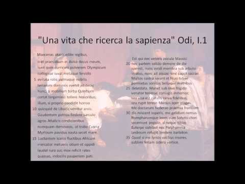 Una vita che ricerca la sapienza. Odi di Orazio, I 1, prima parte vv. 1 ...