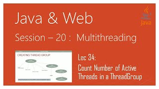 Multithreading in Java |#34 | activeCount() Method | Count Number of Active Threads in a ThreadGroup