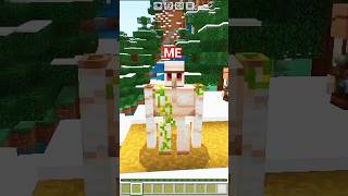 Minecraft but me hu iron golam