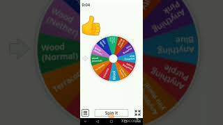 Speed run wheel ||16/09/2021 https://wordwall.net/resource/3502808/minecraft-wheel