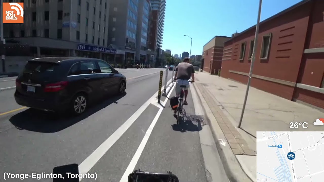 Toronto's New Painted Bicycle Gutters YouTube