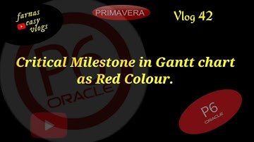 Showing Critical Milestones  in the Gantt Chart as Red color for easily identifying.