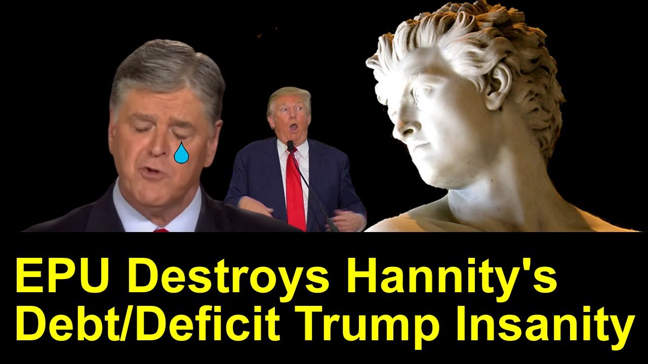 Obama vs Trump on The Debt and Deficit.  Correcting Sean Hannity 