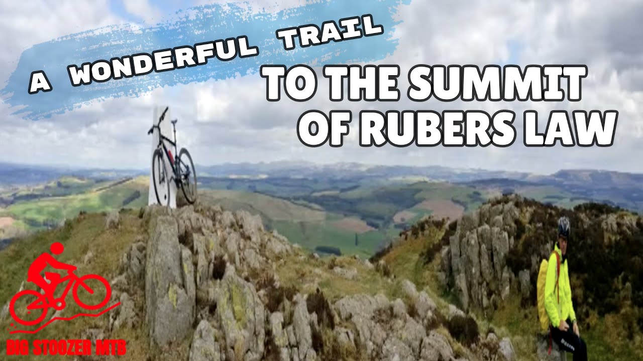 Rubers Law. A wonderful trail to the summit. Hawick. Scottish Borders. Mountain Biking Scotland.