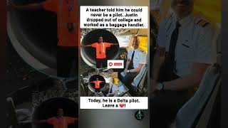 From Baggage Handler to Delta Pilot #inspiration #shorts