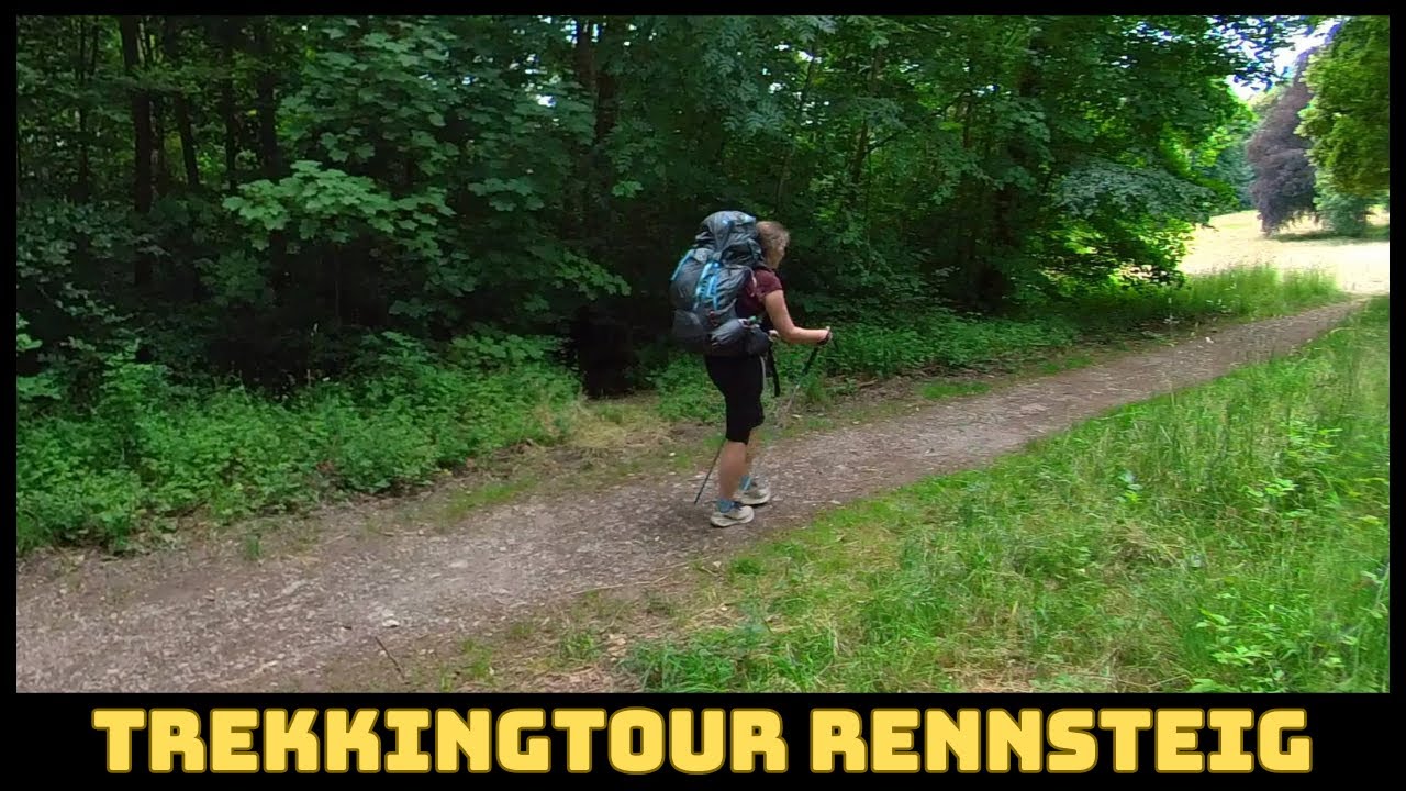 Trekking auf dem Rennsteig - von Wildschweinen überrascht