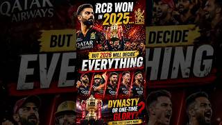RCB ने 2025 जीता… लेकिन 2026 सब बदल सकता है! 🔥🏆#trending #youtubeshorts #viral #shortsfeed