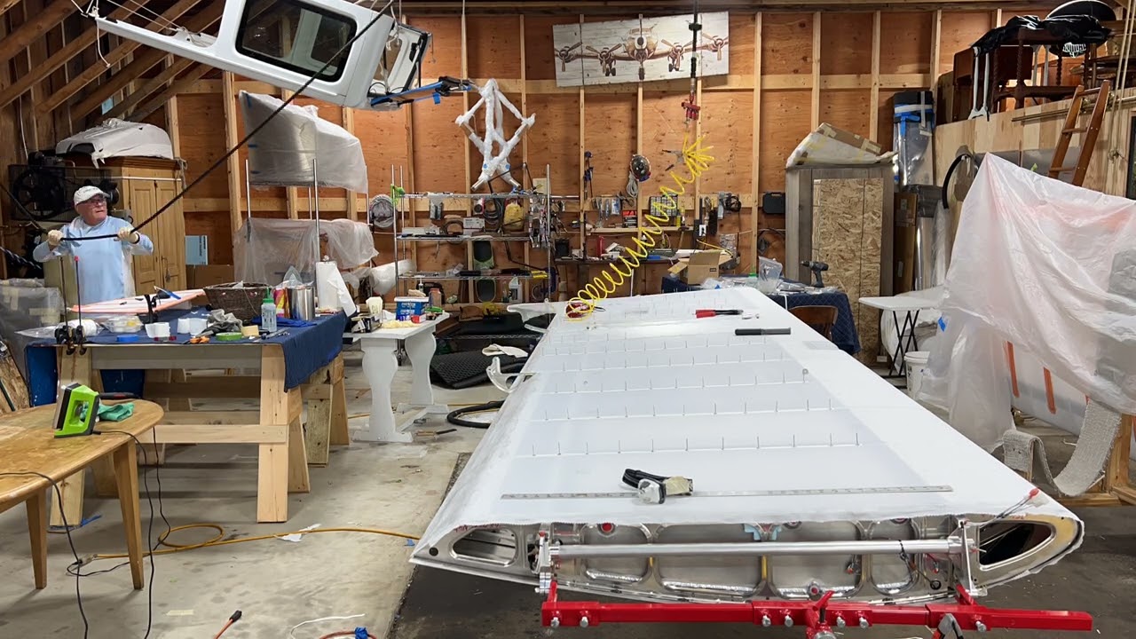 Fabric riveting to wing ribs