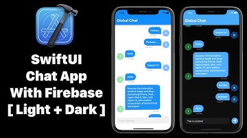 SwiftUI Chat App With Firebase - Global Chat App - Firebase Cloud Firestore - SwiftUI 2.0 Tutorials