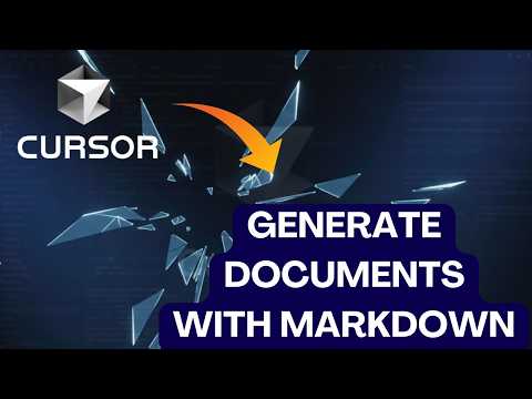 How to Generate Auto Documentation with Markdown in Cursor AI?