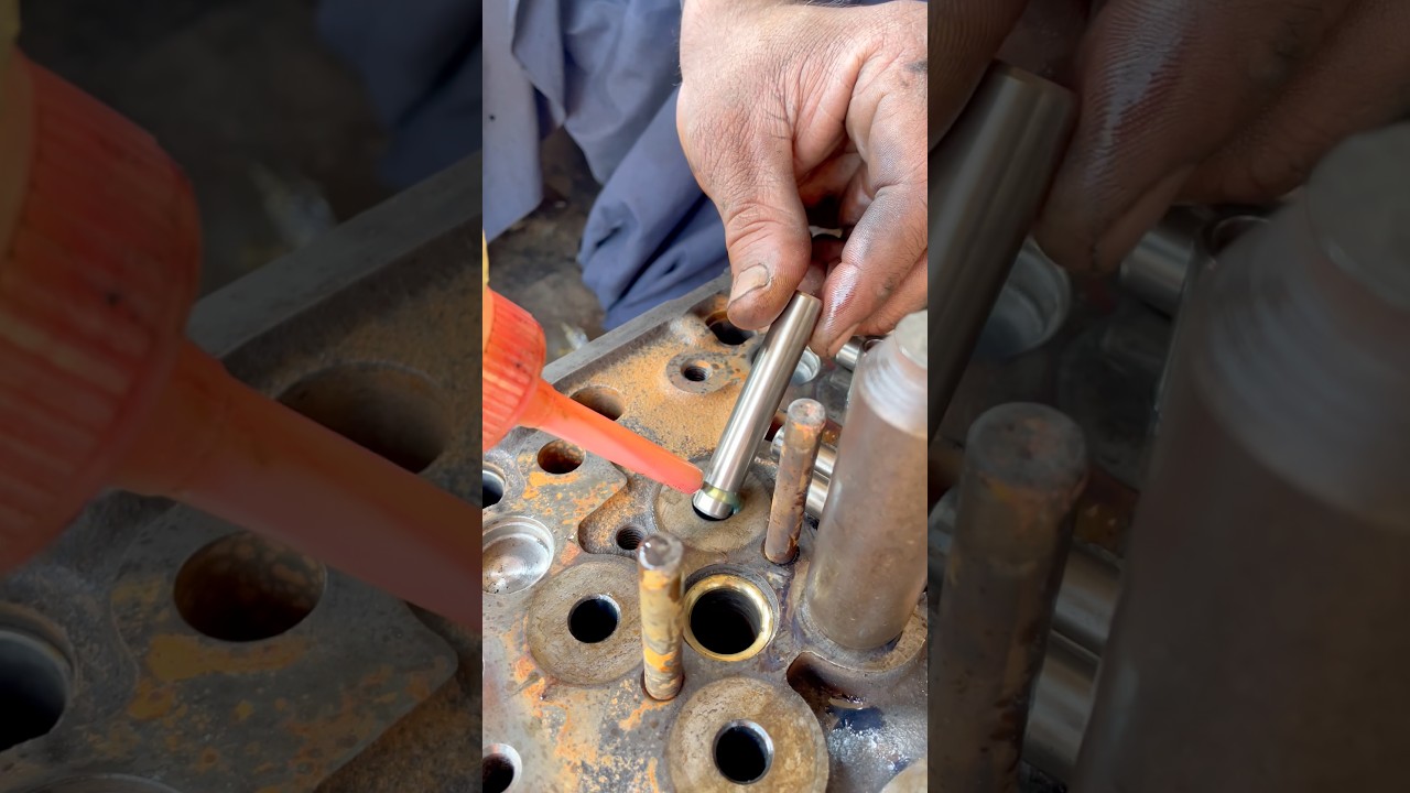 Engine head valvs fitting tutorial 