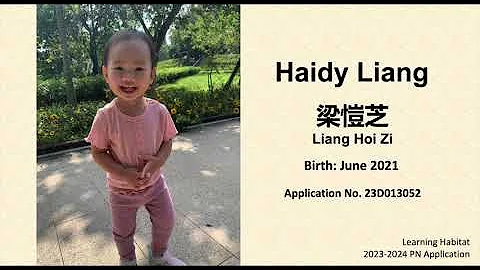23D013052 Learning Habitat 2023-2024 PN Application - Haidy Liang - 天天要闻