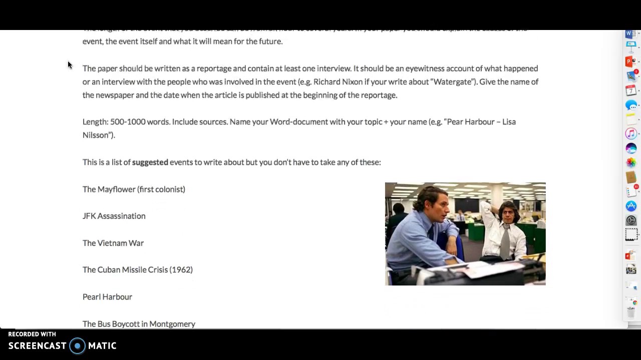 An Important Historical Event in the US